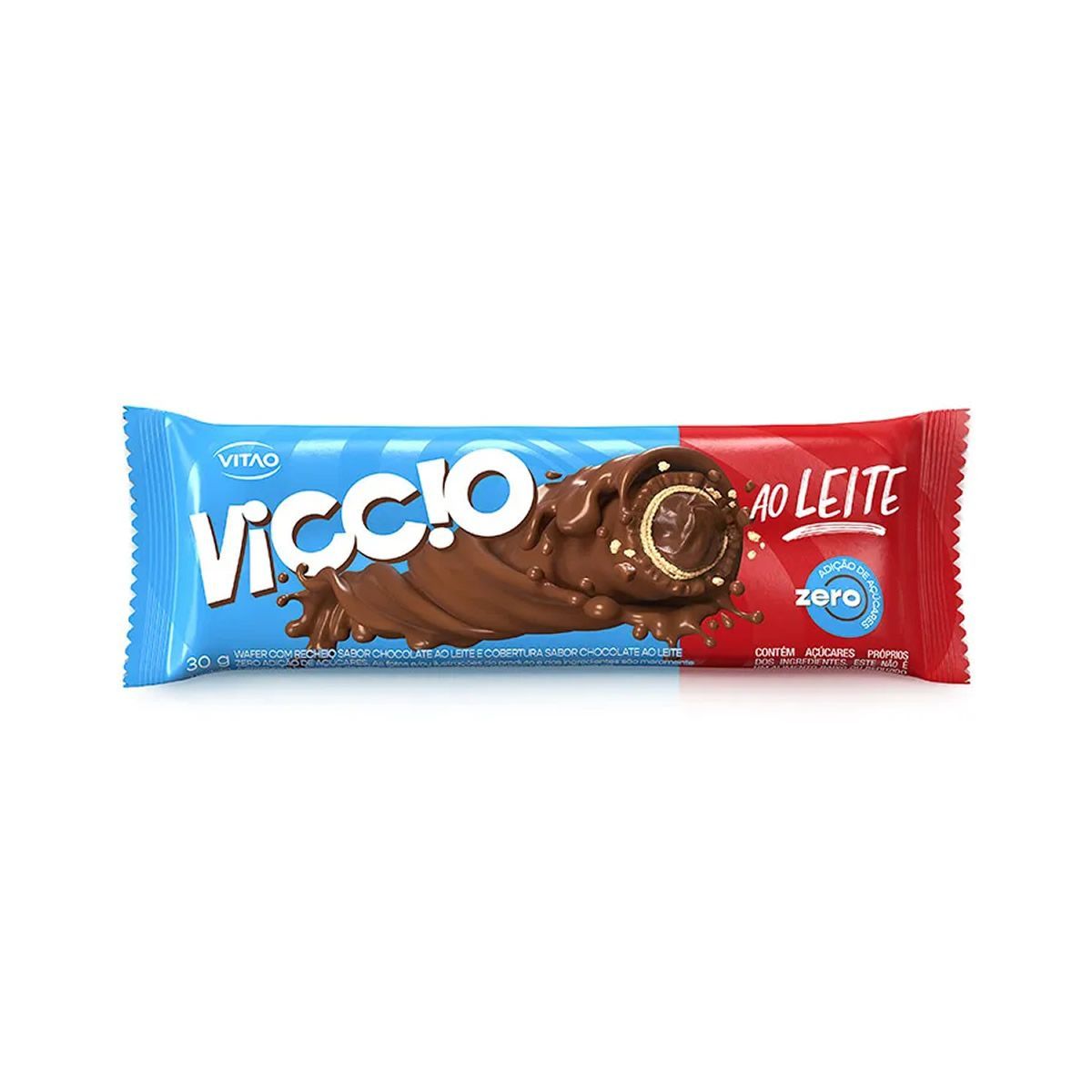 Viccio Roll - 1 Unidade de 30g Chocolate ao Leite - VITAO