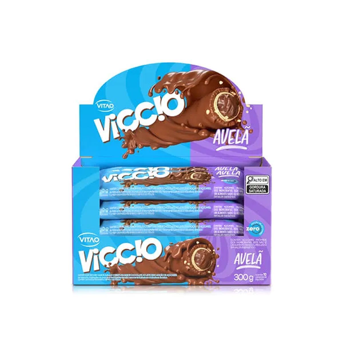 Viccio Roll - 10 Unidades de 30g Chocolate e Avel� - VITAO