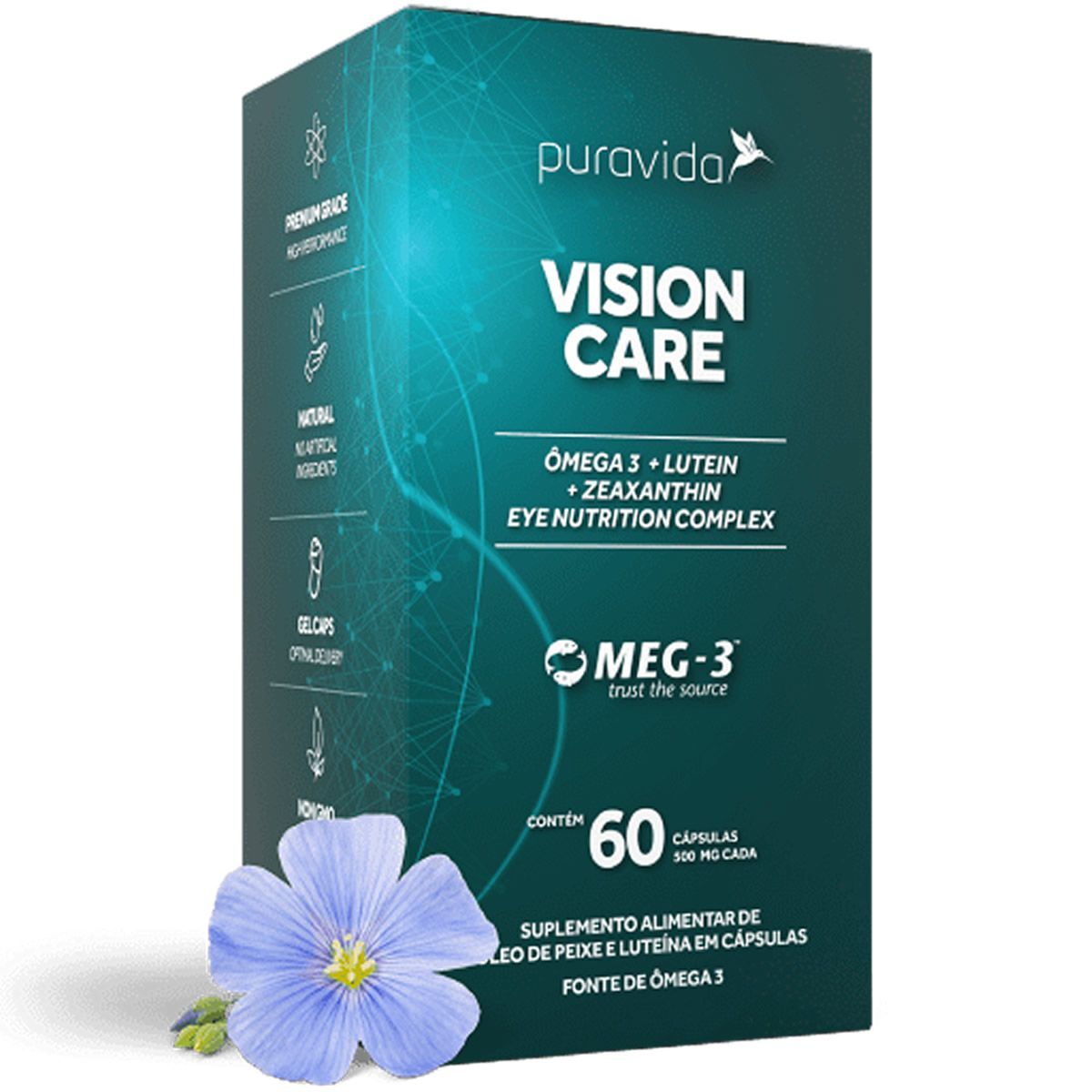 Vision Care - 60 C�psulas - Puravida*** Data Venc. 30/10/2025