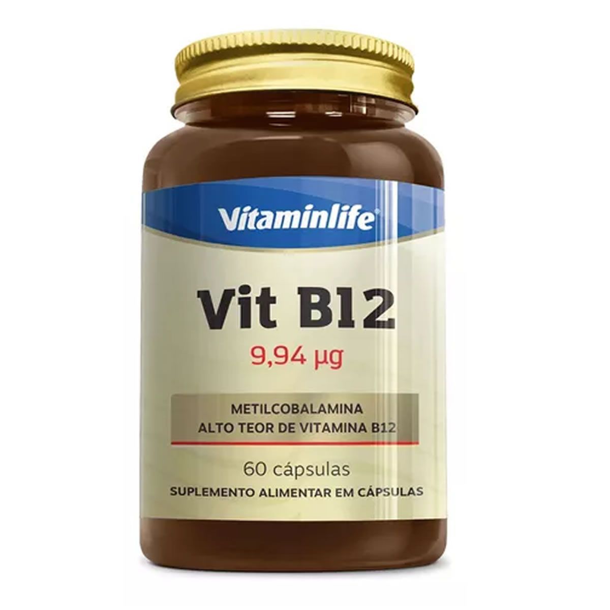Vit B12 - 60 C�psulas - Vitaminlife