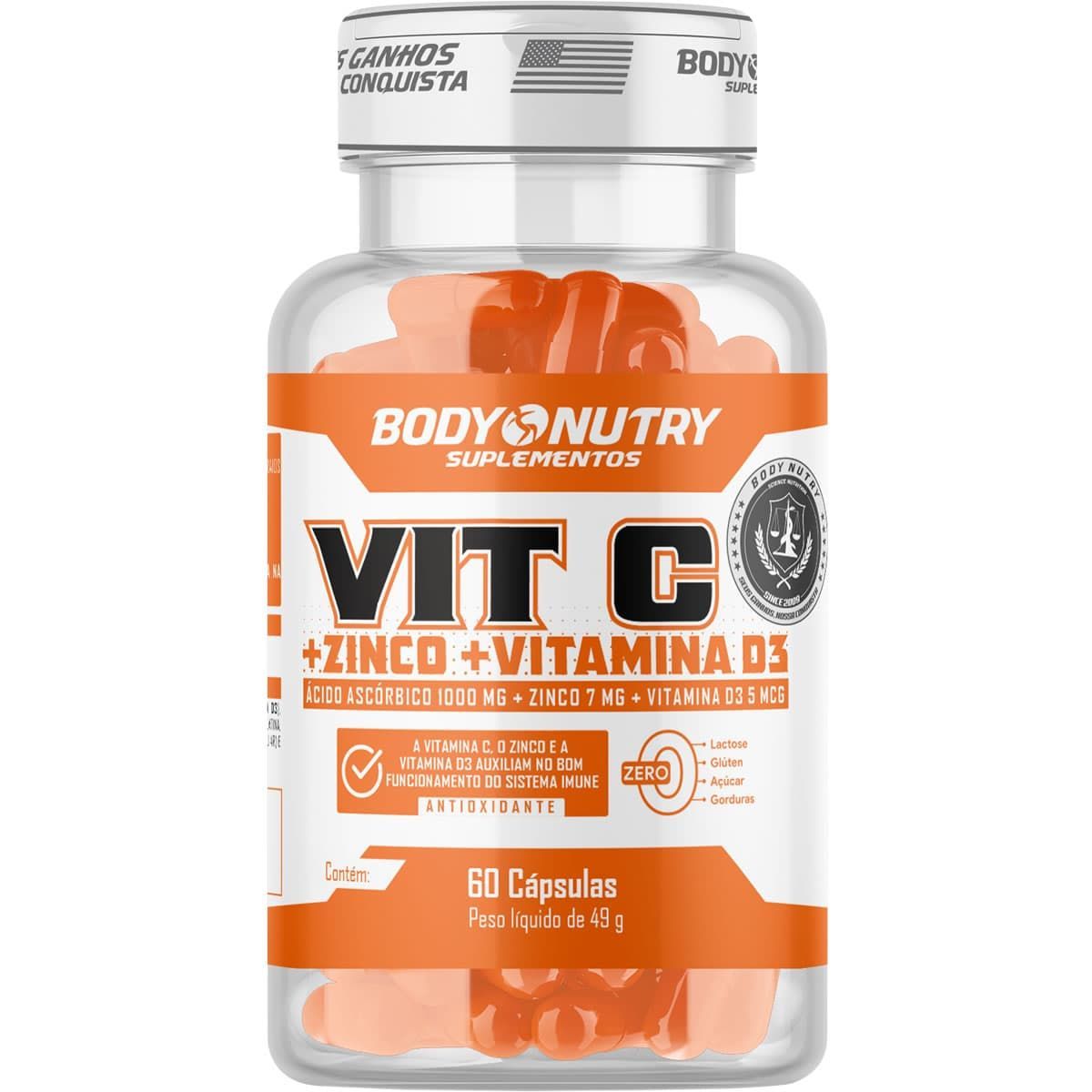 Vit C - 60 C�psulas - Body Nutry*** Data Venc. 30/06/2024