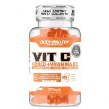 Vit C + Zinco + Vit D3 - 120 C�psulas - Body Nutry