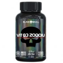 Vit D3 2000 UI - 100 C�psulas - Black Skull