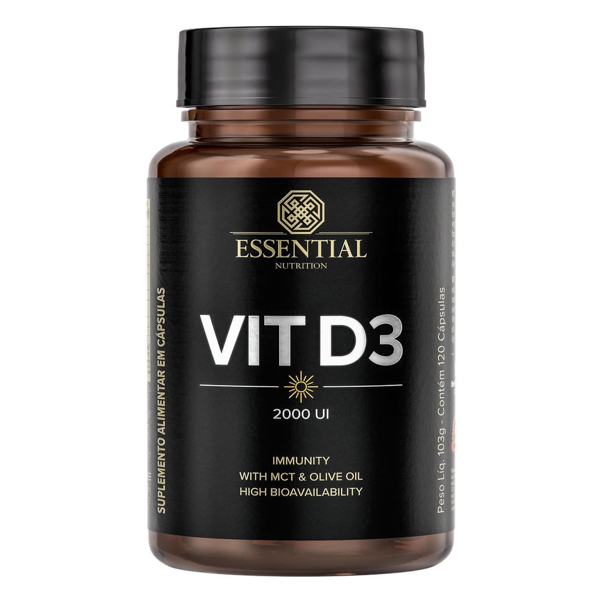 Vit D3 2000UI - 120 C�psulas - Essential