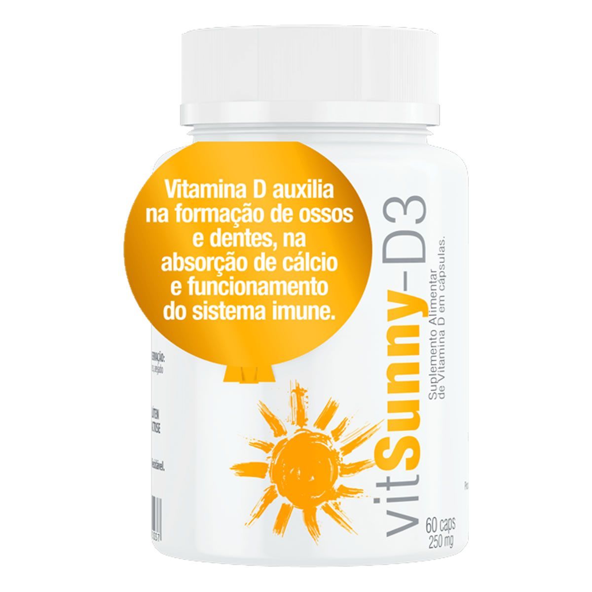 Vit Sunny D3 - 60 C�psulas - Vital �tman*** Data Venc. 30/01/2025