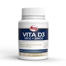 Vita D3 + Vit C + Zinco - 60 C�psulas - Vitafor