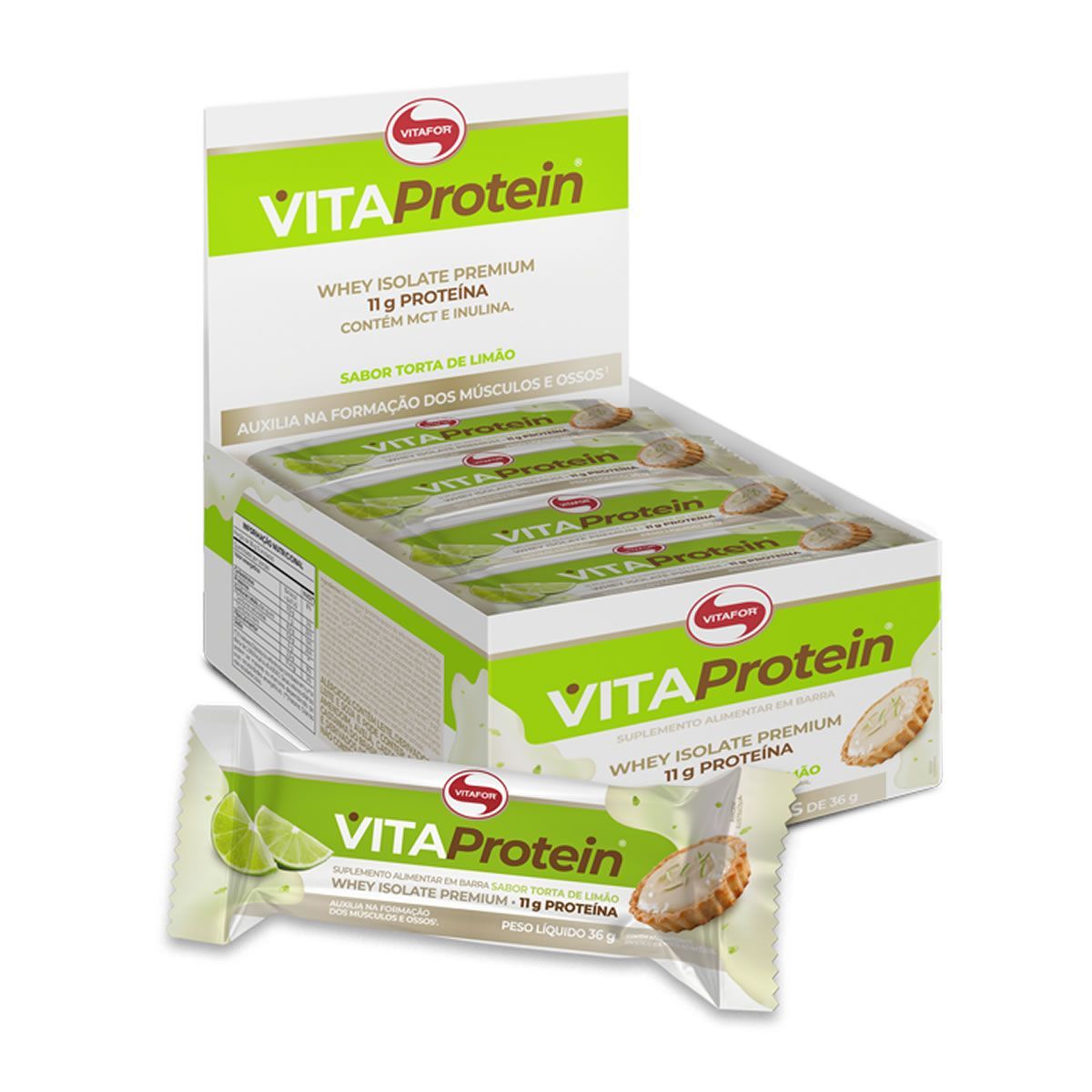 Vita Protein - 12 unidades 36g Torta de Lim�o - Vitafor