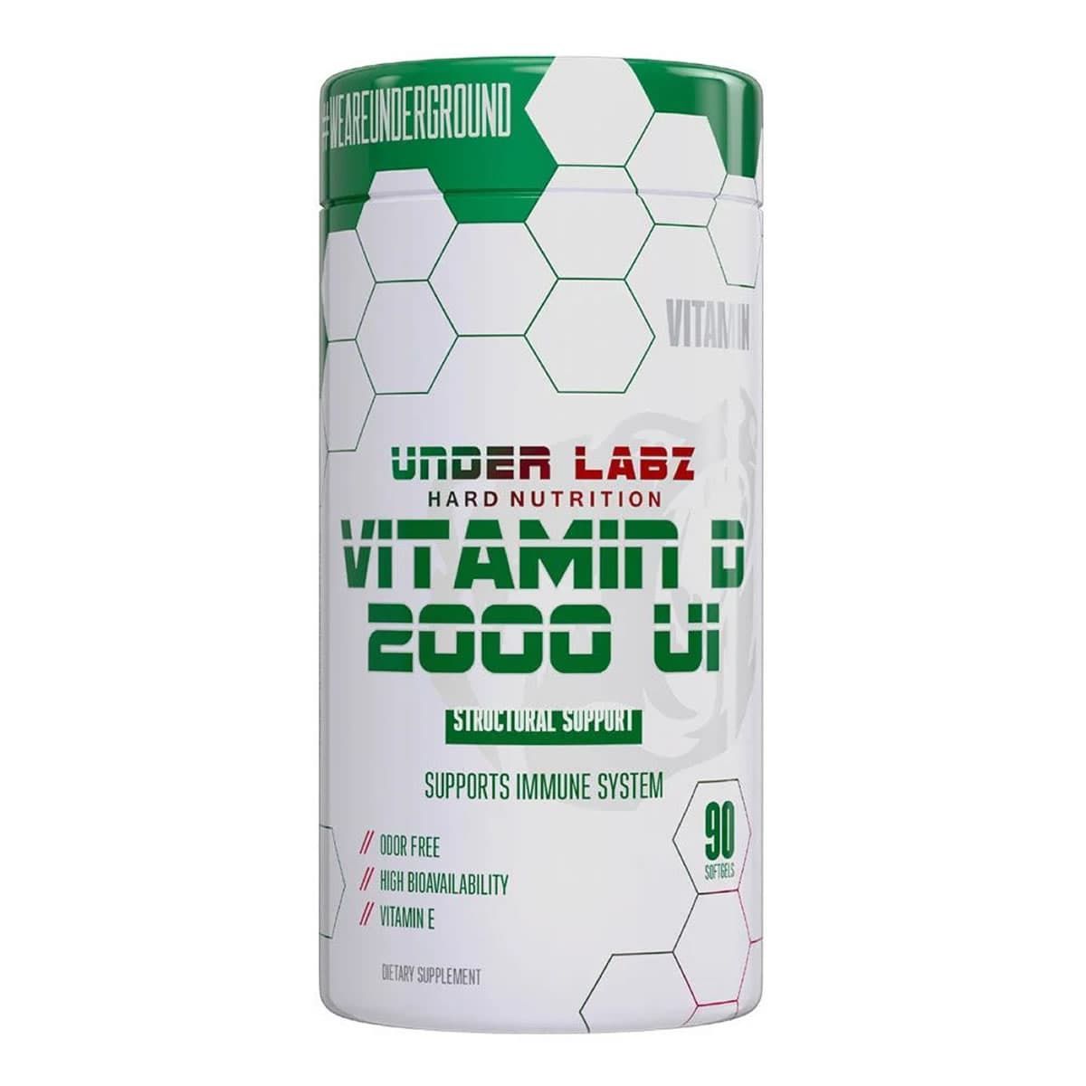 Vitamin D 2000 - 60 C�psulas - Under Labz*** Data Venc. 12/3/23