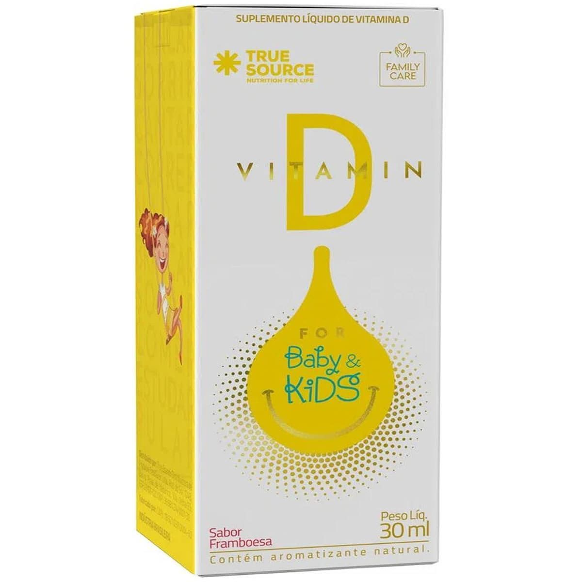 Vitamin D. For Baby & Kids - 30ml Framboesa - True Source*** Data Venc. 30/04/2026 A.E.