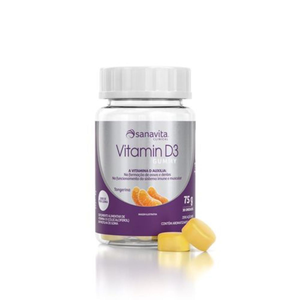 Vitamin D3 - 75g Tangerina - Sanavita*** Data Venc. 30/12/2024