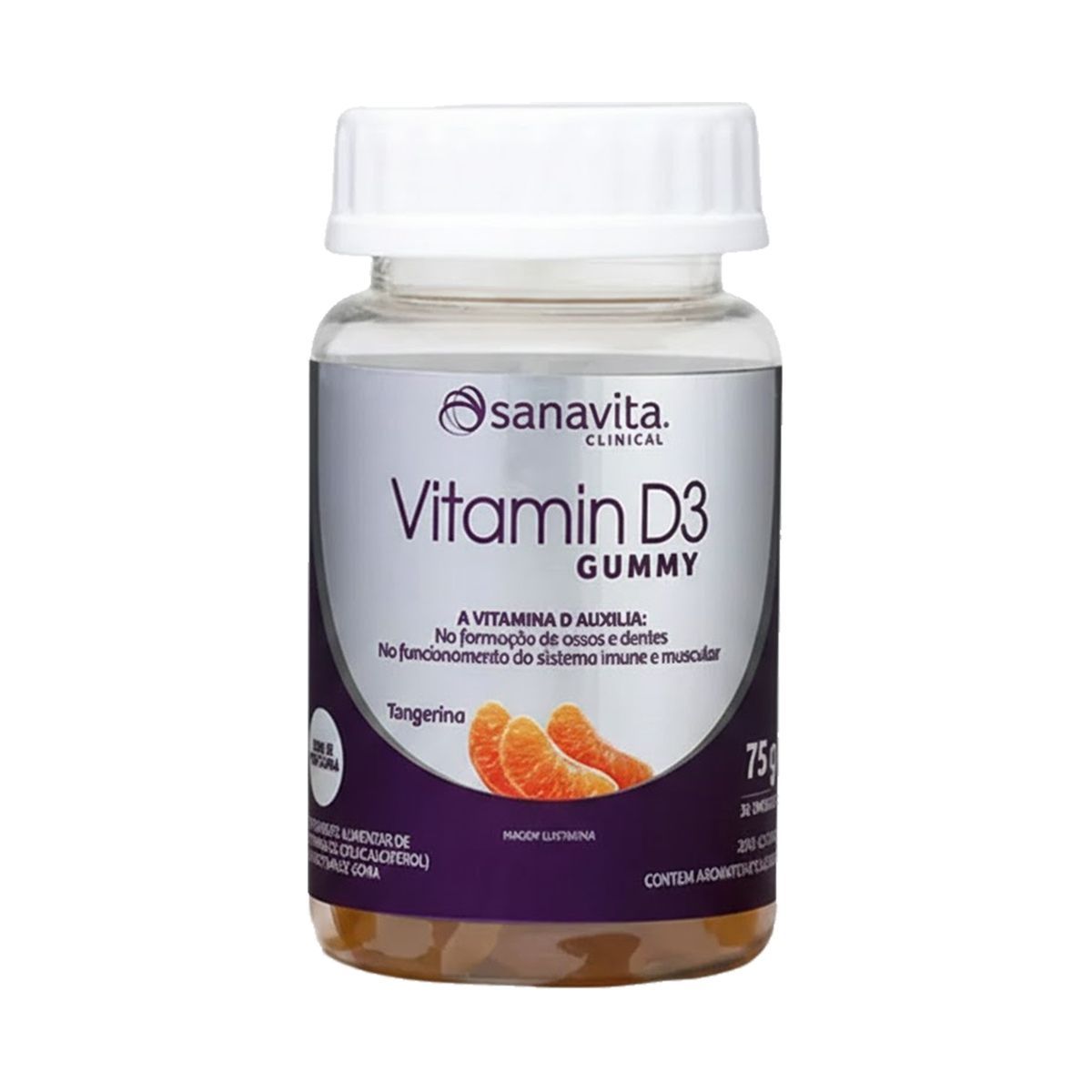 Vitamin D3 - 75g Tangerina - Sanavita