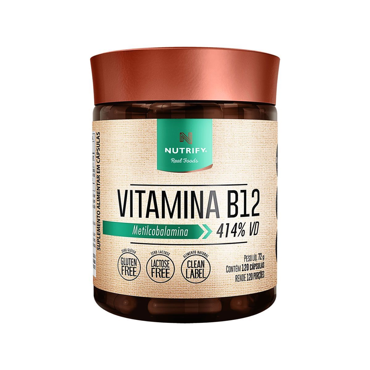 Vitamina B12 - 120 C�psulas - Nutrify