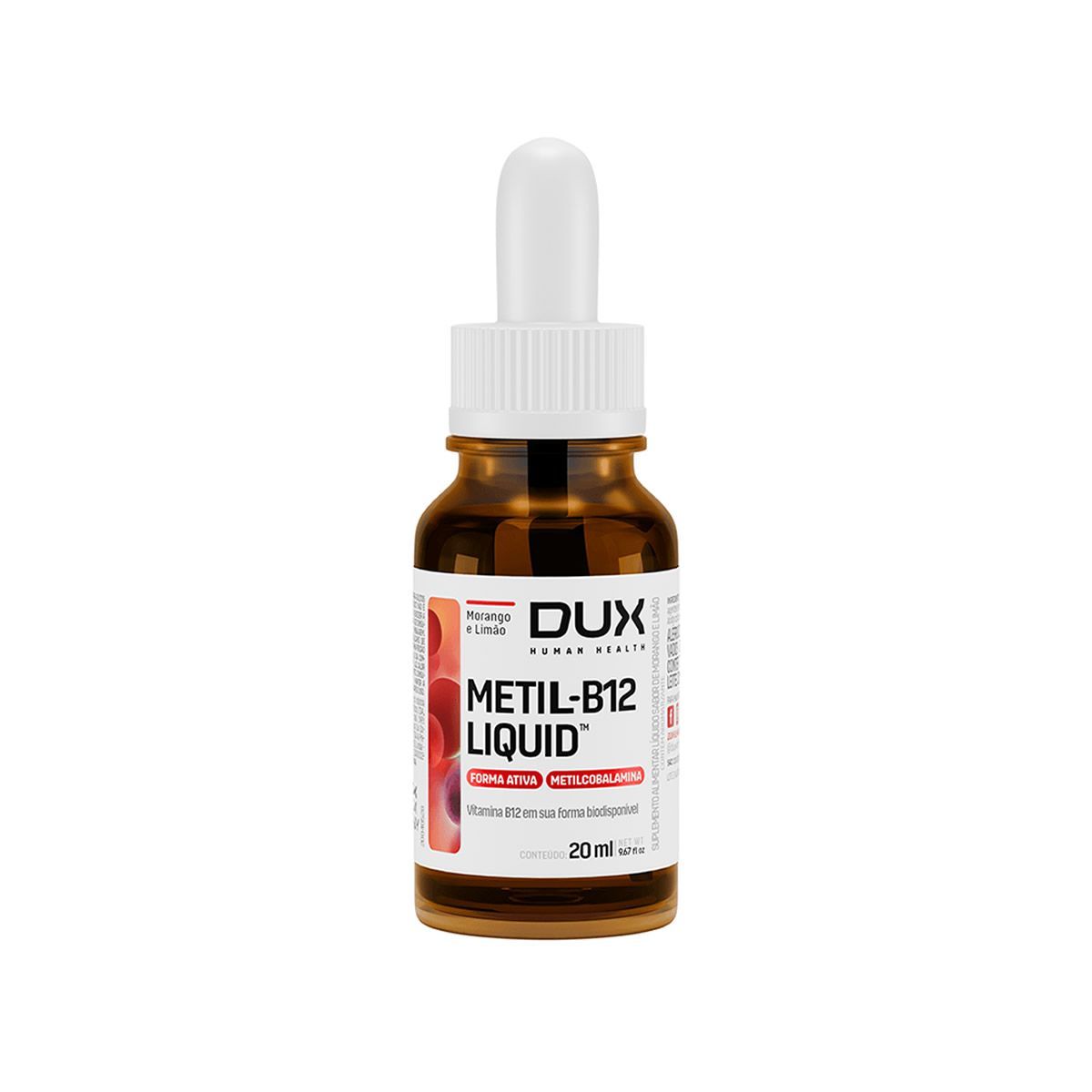 Vitamina B12 - 20ml Morango E Lim�o - DUX