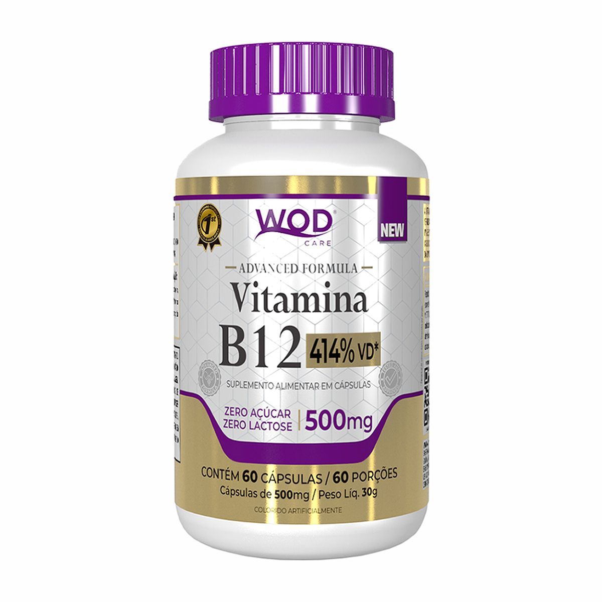 Vitamina B12 - 60 C�psulas - Wod Nutrition
