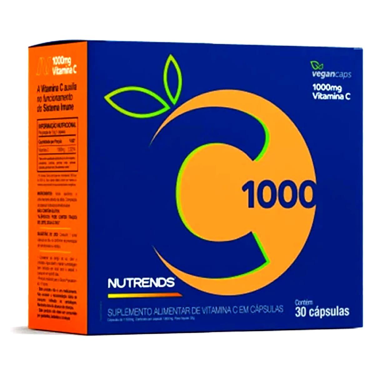 Vitamina C 1000mg - 30 C�psulas - Nutrends*** Data Venc. 30/04/2023