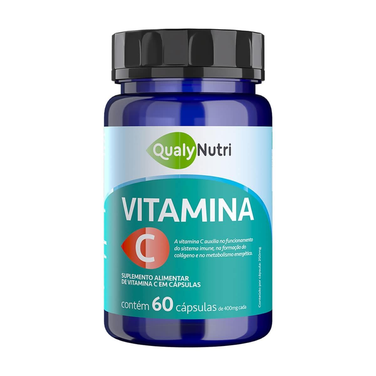 Vitamina C - 60 C�psulas - QualyNutri