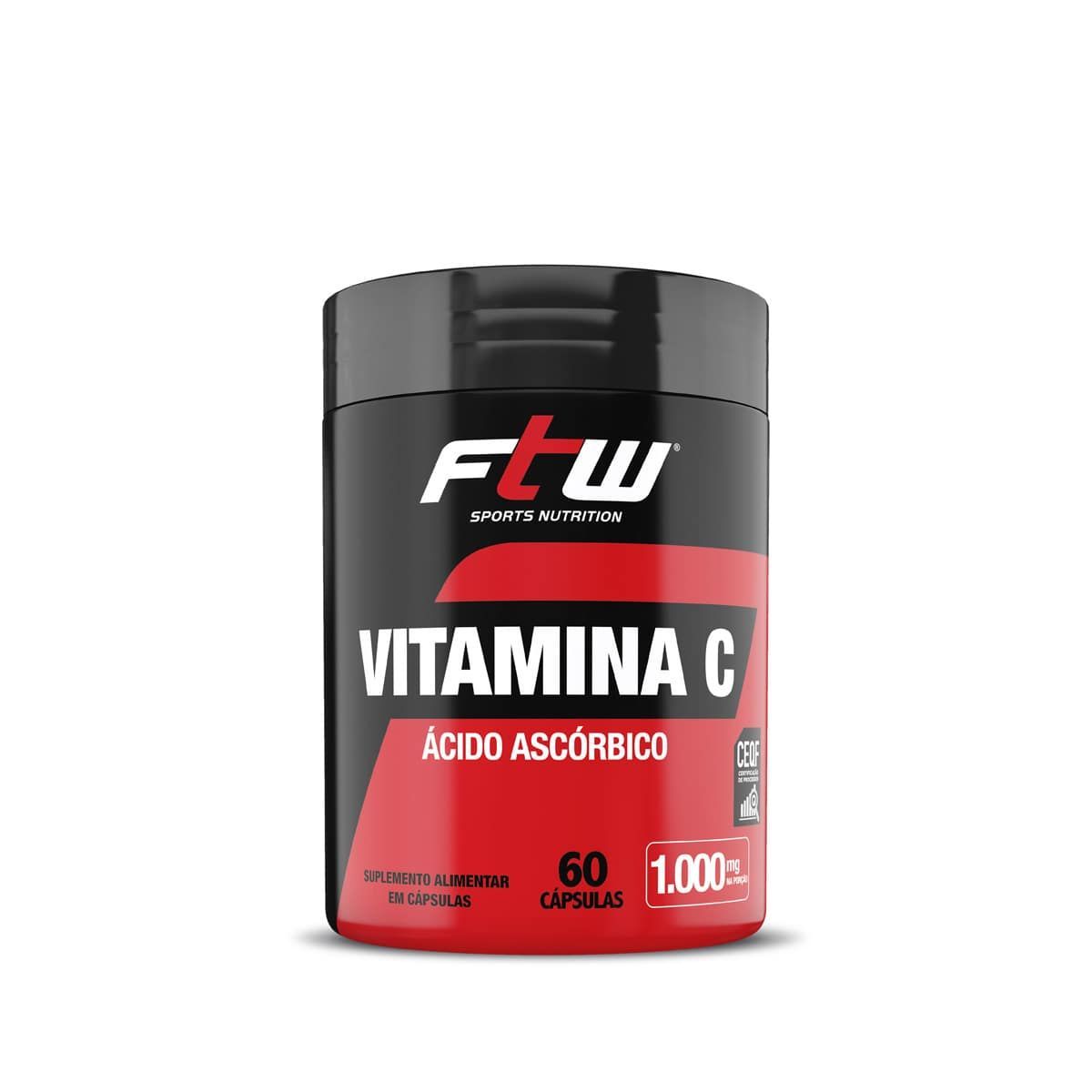 Vitamina C �cido Asc�rbico - 60 c�psulas - FTW*** Data Venc. 30/7/23