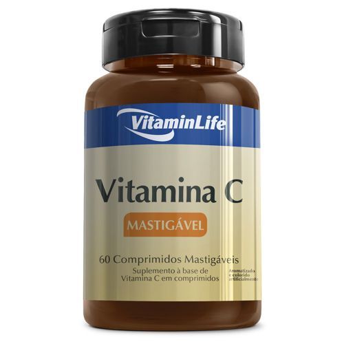Vitamina C em Comprimidos Mastig�veis - 60 Comprimidos - VitaminLife