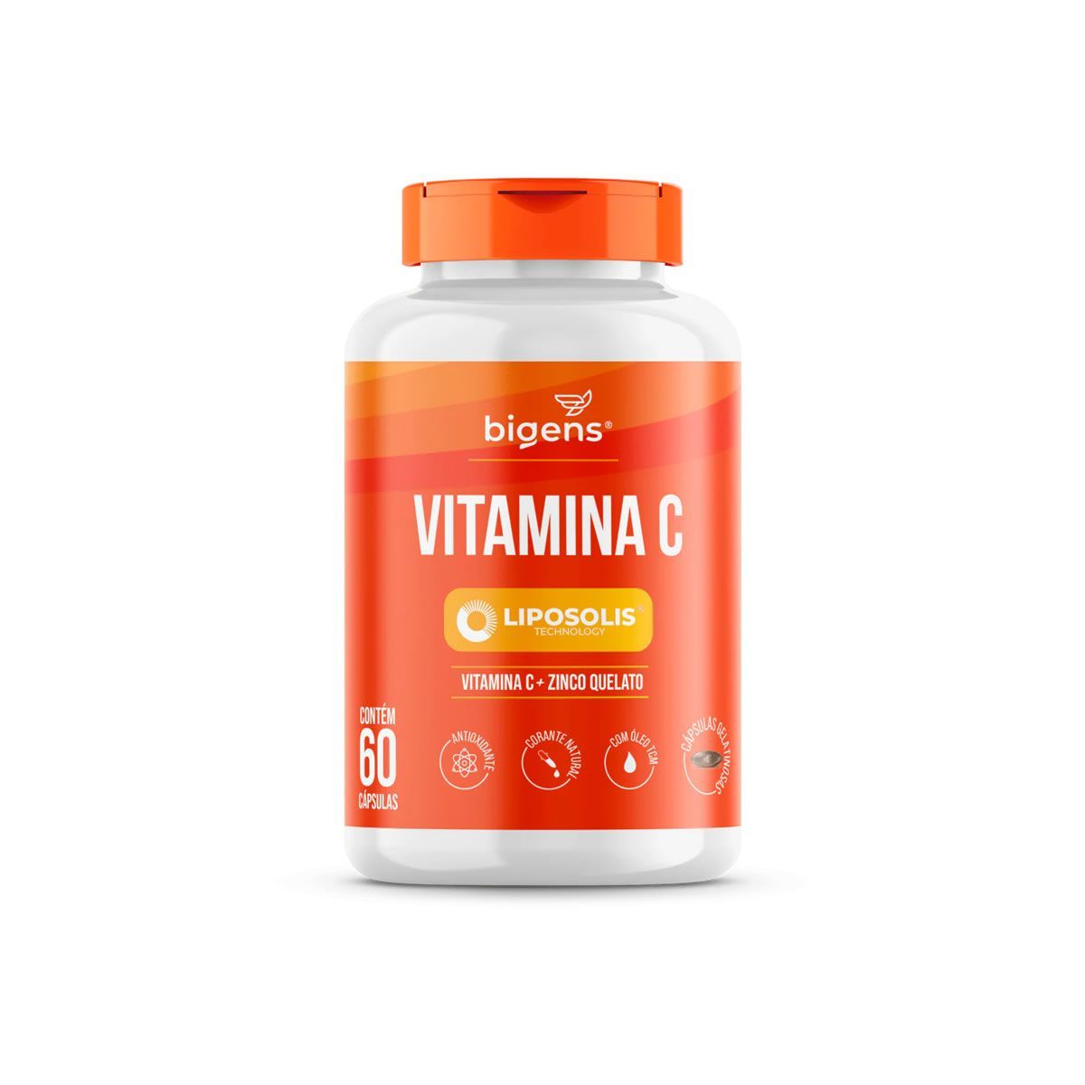 Vitamina C Liposolis - 60 C�psulas - Bigens