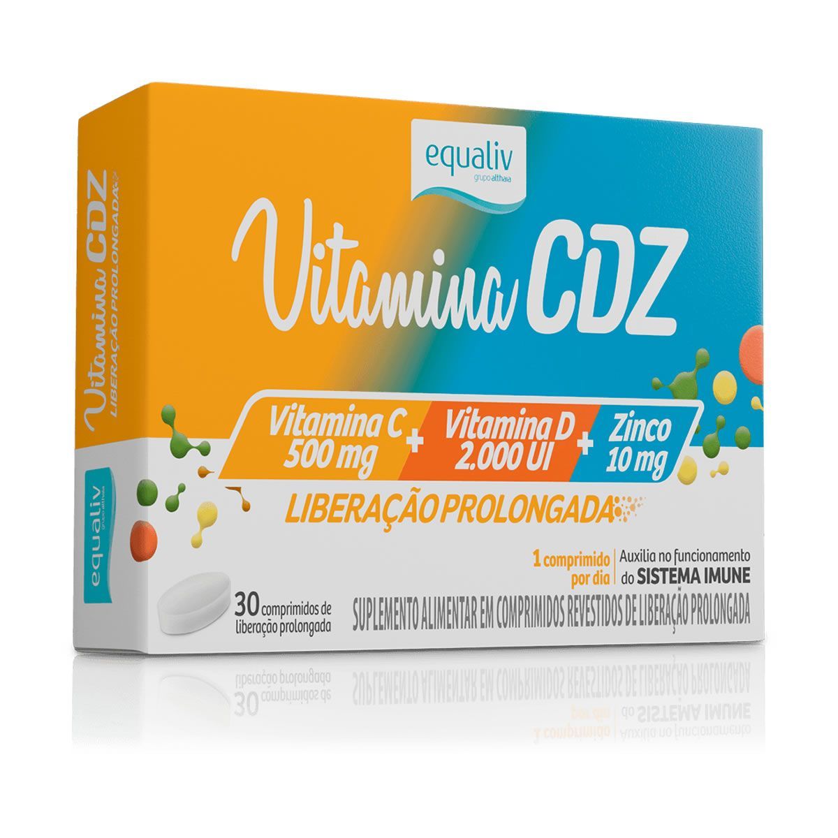 Vitamina CDZ - 30 Comprimidos - Equaliv