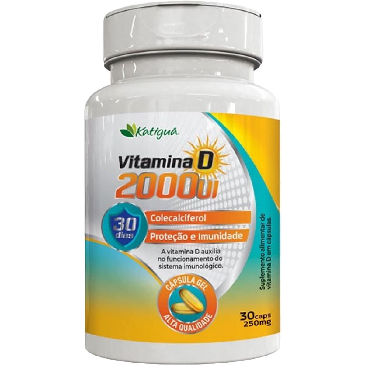 Vitamina D 2000UI - 30 C�psulas - Katigu�*** Data Venc. 30/6/23