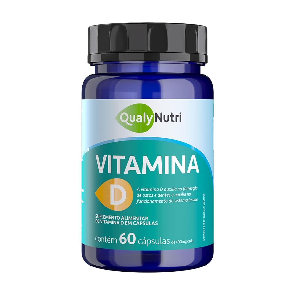 Vitamina D - 60 C�psulas - QualyNutri*** Data Venc. 23/4/23