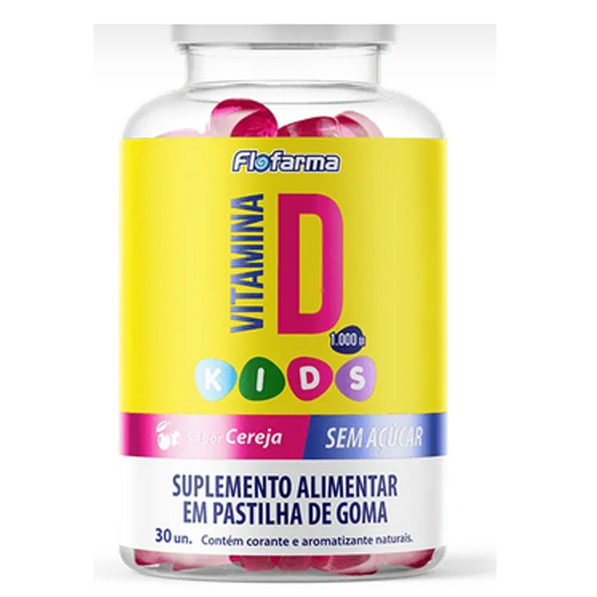 Vitamina D Kids - 30 Gomas Cereja - Flofarma*** Data Venc. 30/04/2023
