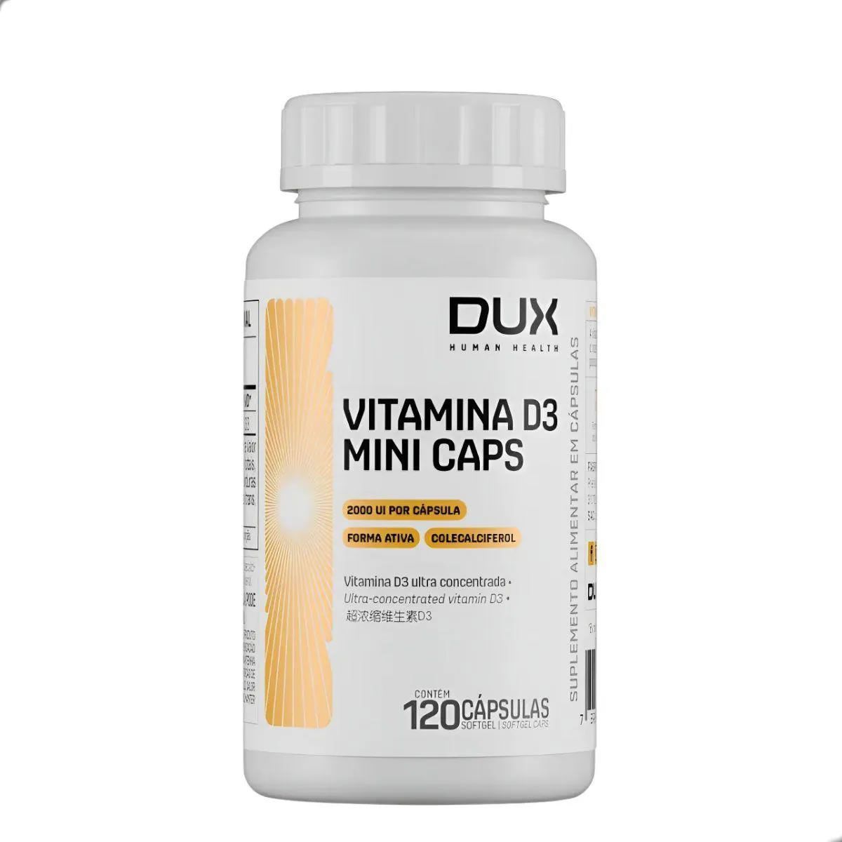Vitamina D3 - 120 C�psulas - Dux Nutrition
