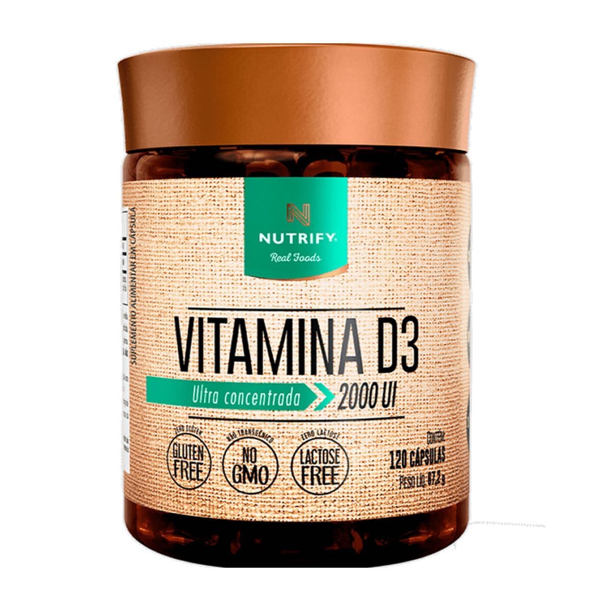 Vitamina D3 - 120 C�psulas - Nutrify