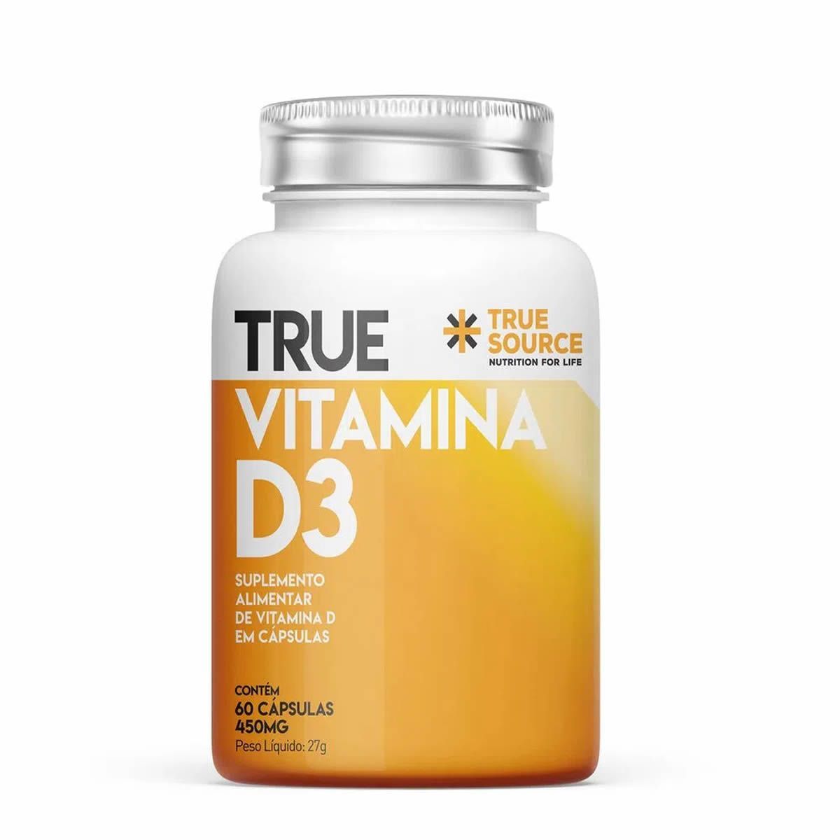 Vitamina D3 2000UI - 60 C�psulas - True Source*** Data Venc. 21/09/2023