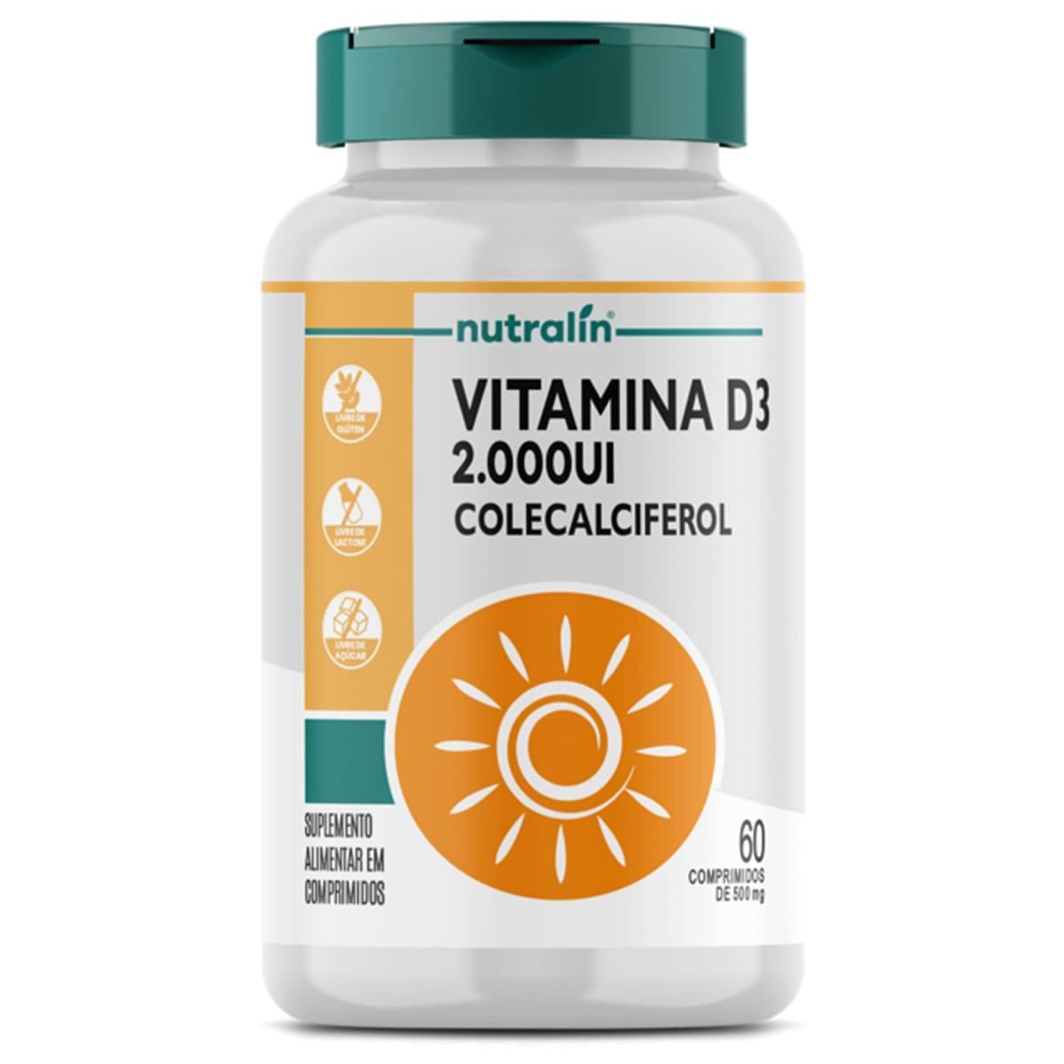 Vitamina D3 2000UI - 60 Comprimidos - Nutral�n