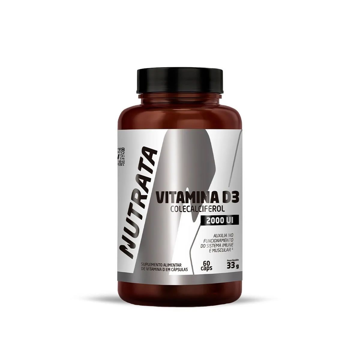 Vitamina D3 - 60 C�psulas - Nutrata