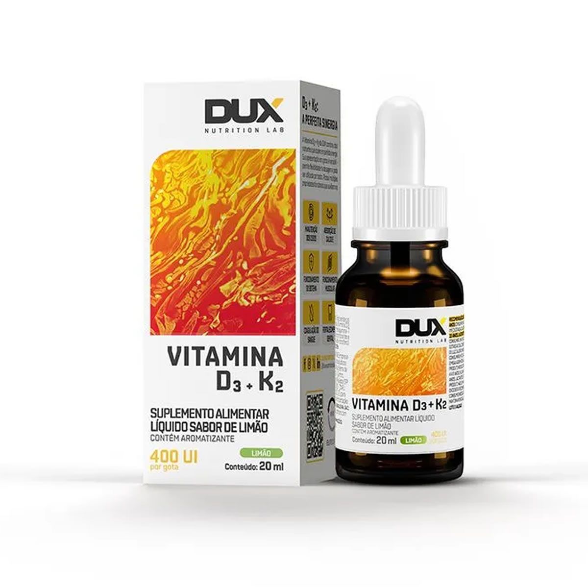 Vitamina D3 K2 - 20ml Lim�o - Dux