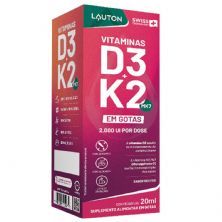 Vitamina D3 K2 - 20ml Sabor Neutro - Lauton Nutrition