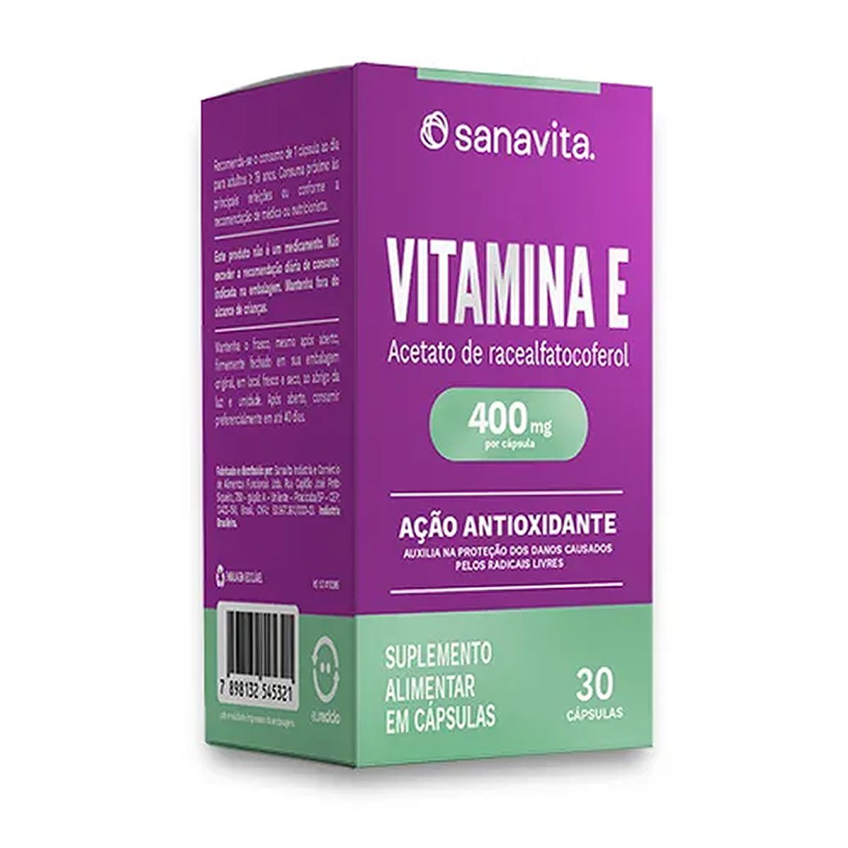 Vitamina E - 30 C�psulas - Sanavita