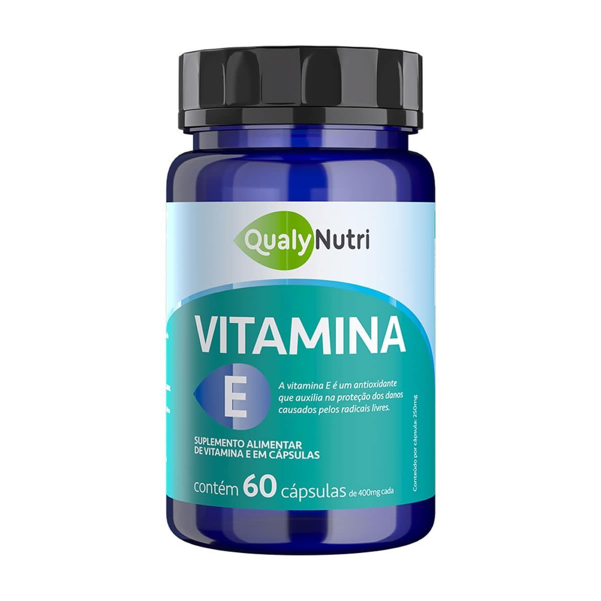 Vitamina E - 60 C�psulas - QualyNutri