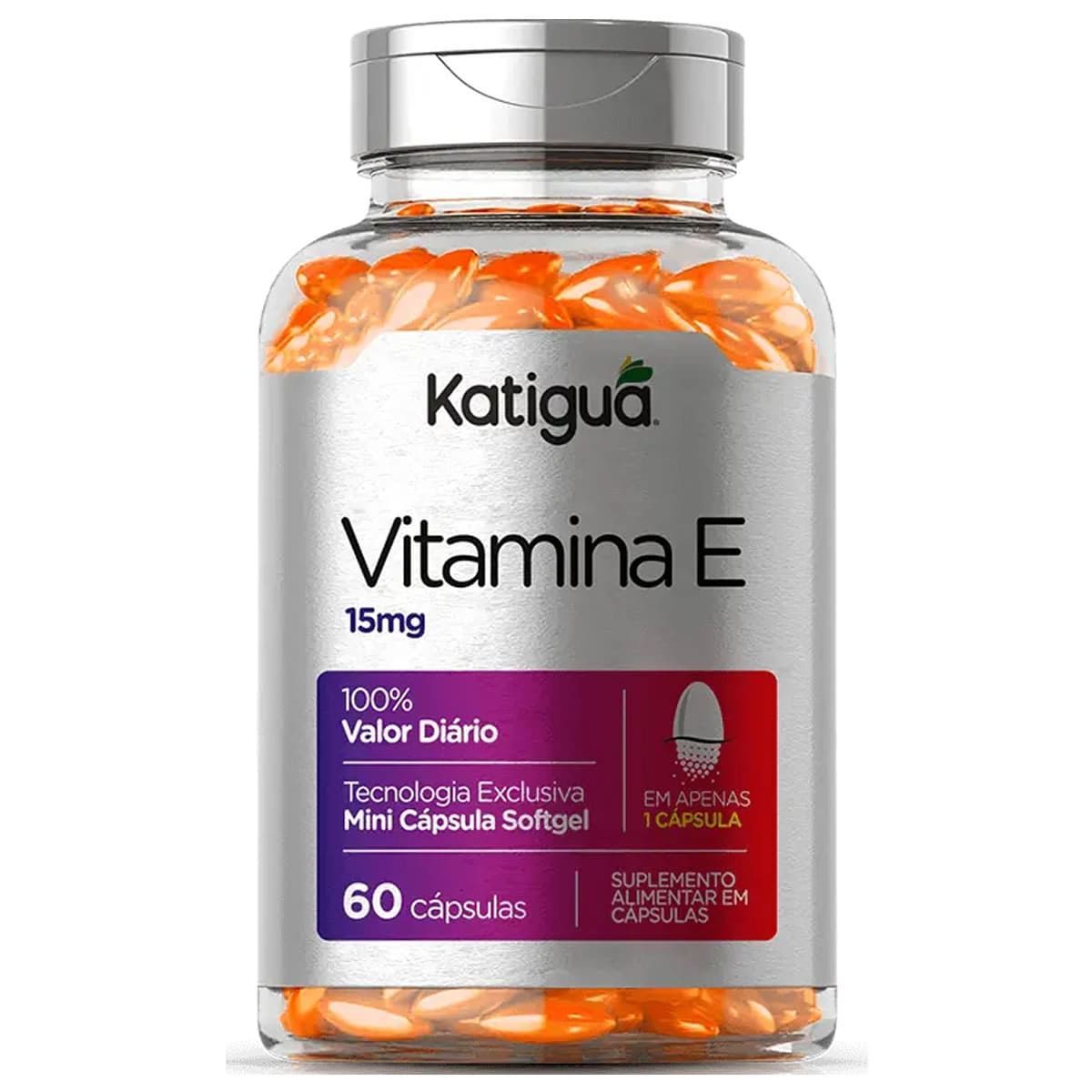 Vitamina E - 60 C�psulas Softgel - Katigu�*** Data Venc. 30/12/2025