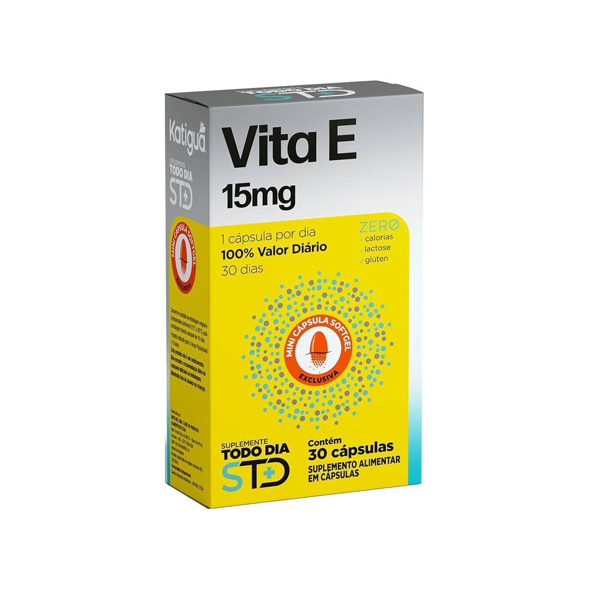 Vitamina E STD - 15mg 30 C�psulas - Katigu�*** Data Venc. 30/09/2025