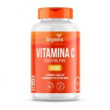 Vitamina C Essential Pure 500mg - 60 C�psulas - Bigens