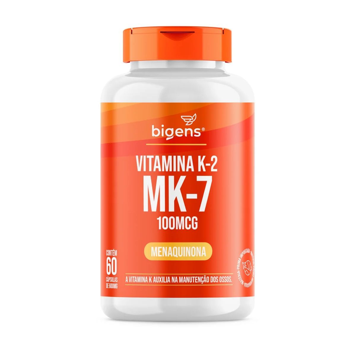 Vitamina K2 Mk-7 - 60 C�psulas - Bigens