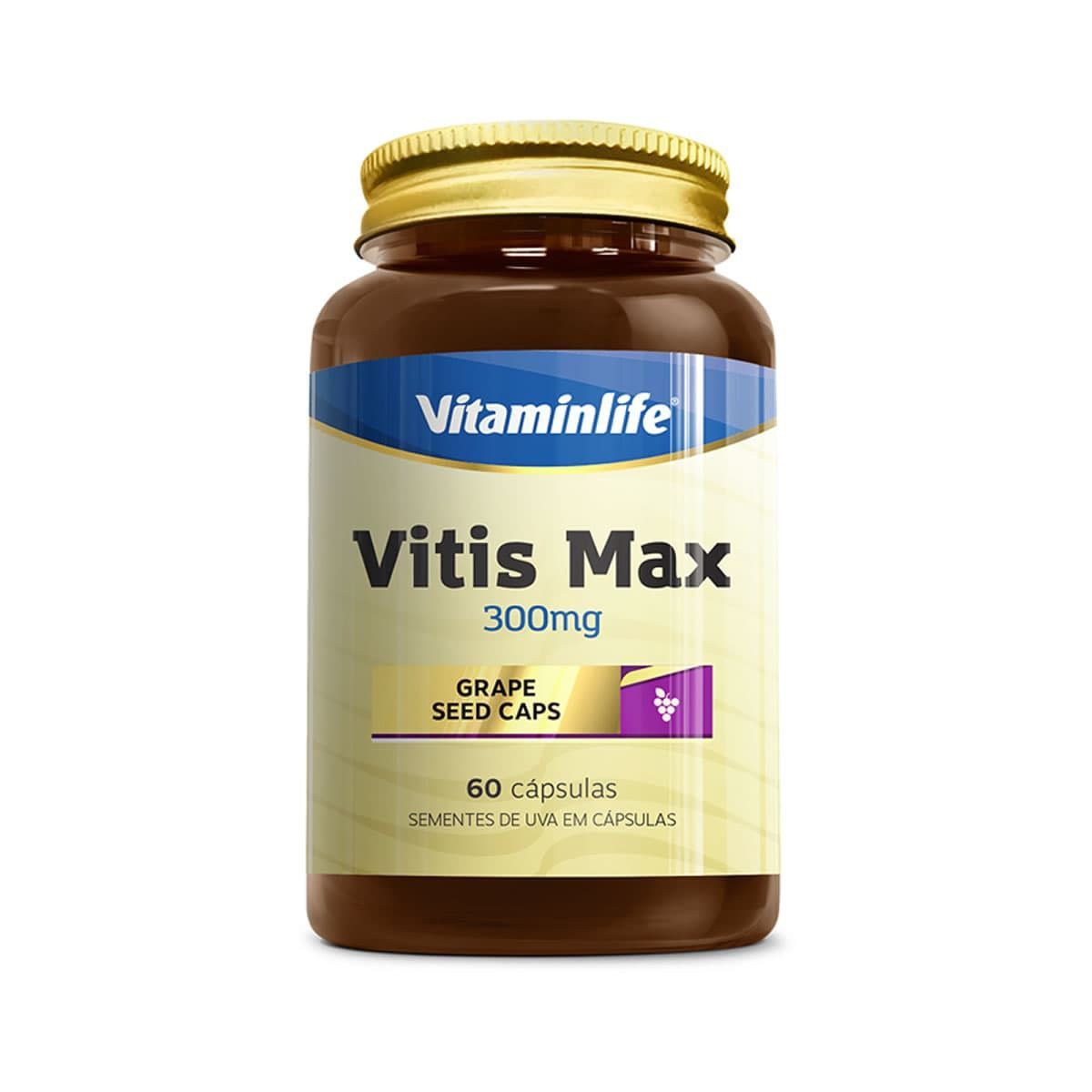 Vitis Max Semente de Uva - 60 C�psulas - VitaminLife