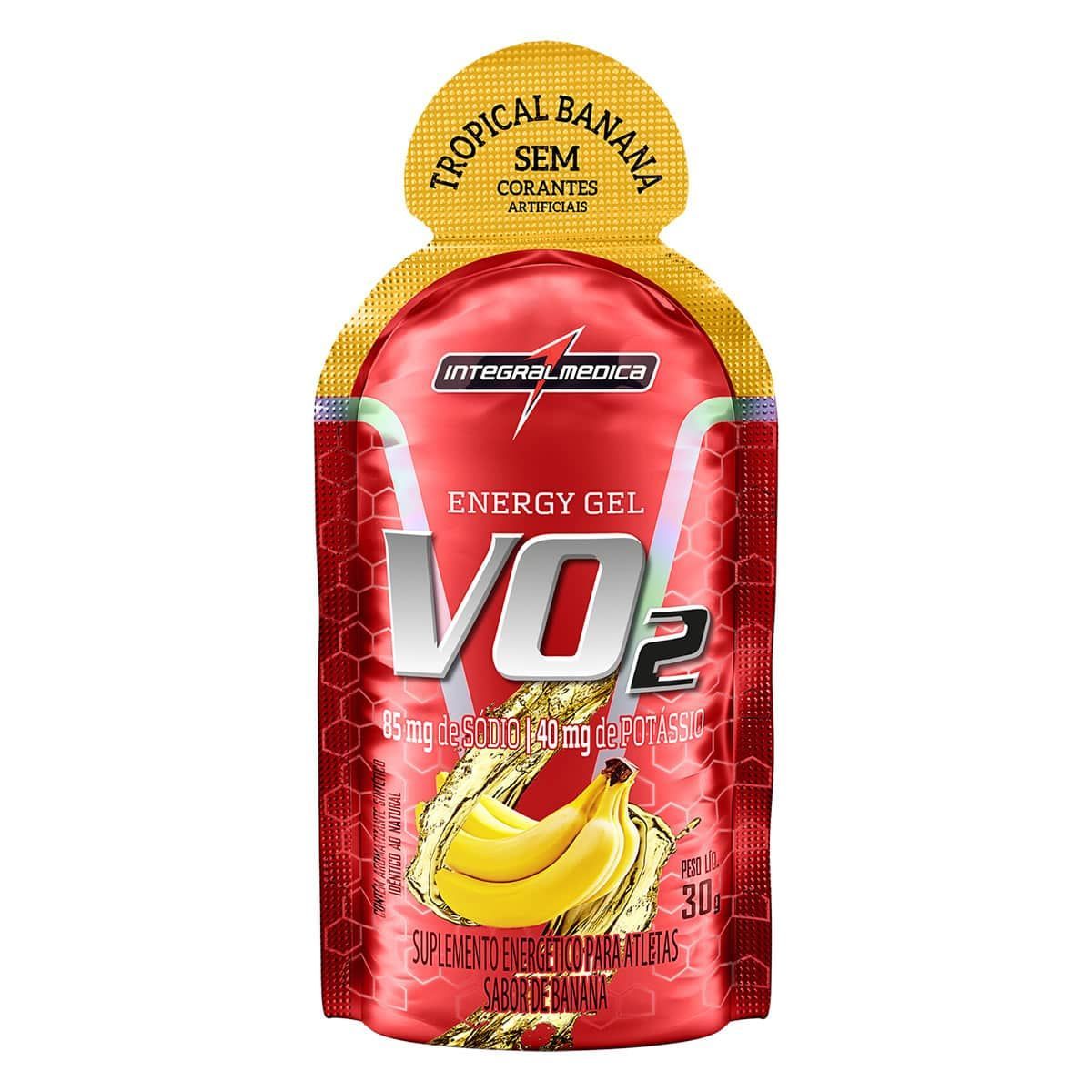 Vo2 Energy Gel - 1 sach� de 30g Banana - IntegralM�dica