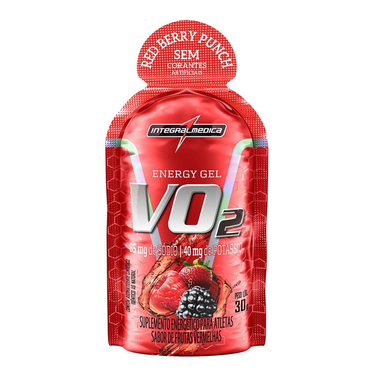 Vo2 Energy Gel - 1 sach� de 30g Frutas Vermelhas - Integralmedica