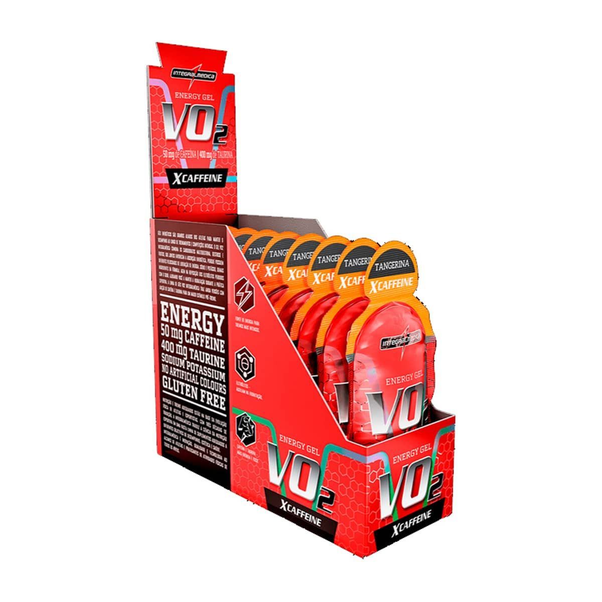 Vo2 Energy Gel X-Caffeine - 10 Sach�s 30g Tangerina - IntegralM�dica*** Data Venc. 30/10/2022