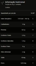 VO2 PROTEIN BAR Cookie - 12 unidades de 30g - Integralm�dica