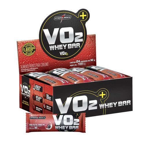 VO2 Whey Bar - 12 Unidades 30g P�o de Mel - IntegralM�dica