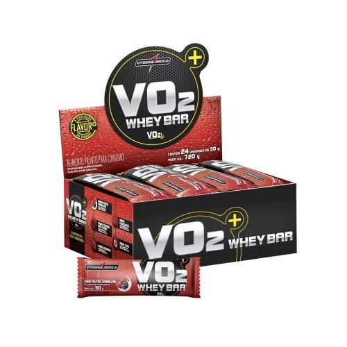 VO2 Whey Bar - 24 Unidades 30g P�o de Mel - IntegralM�dica