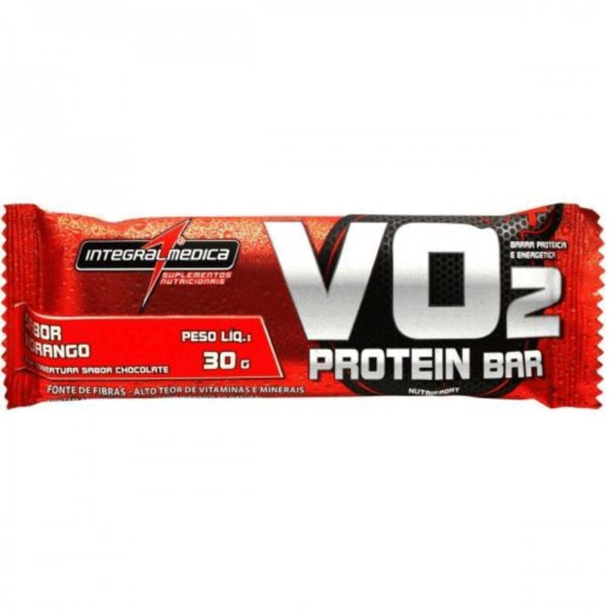 VO2 Whey BAR - 1 barra de 30g Morango - Integralm�dica*** Data Venc. 30/09/2023