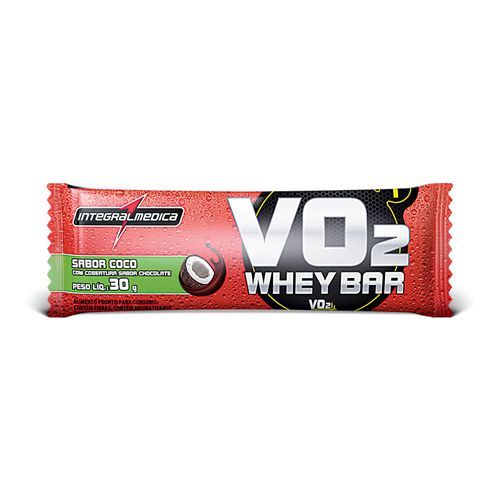 VO2 Whey Bar - 1 Unidade 30g C�co - IntegralM�dica*** Data Venc. 30/12/2019