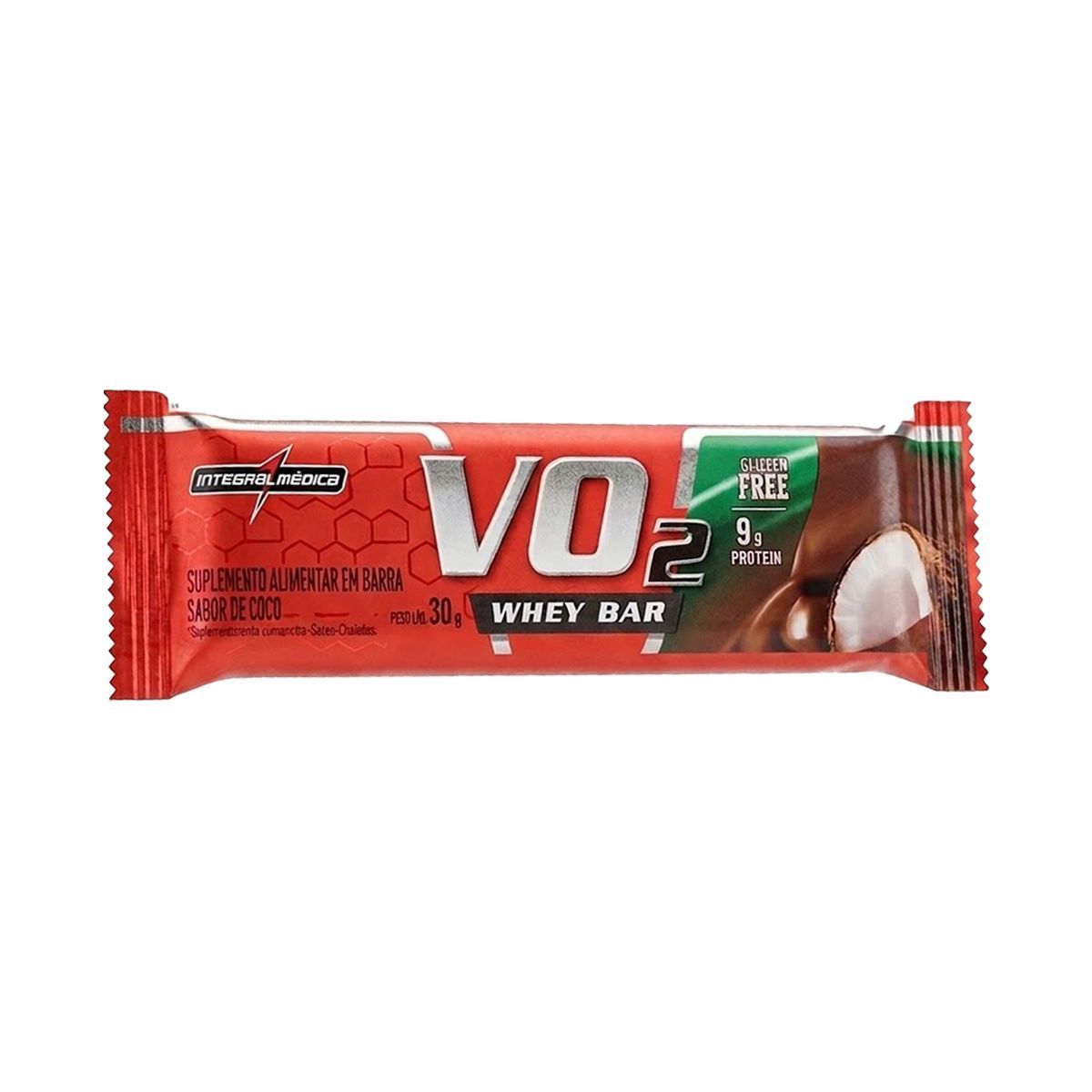 VO2 Whey Bar - 1 Unidade 30g Coco - IntegralM�dica
